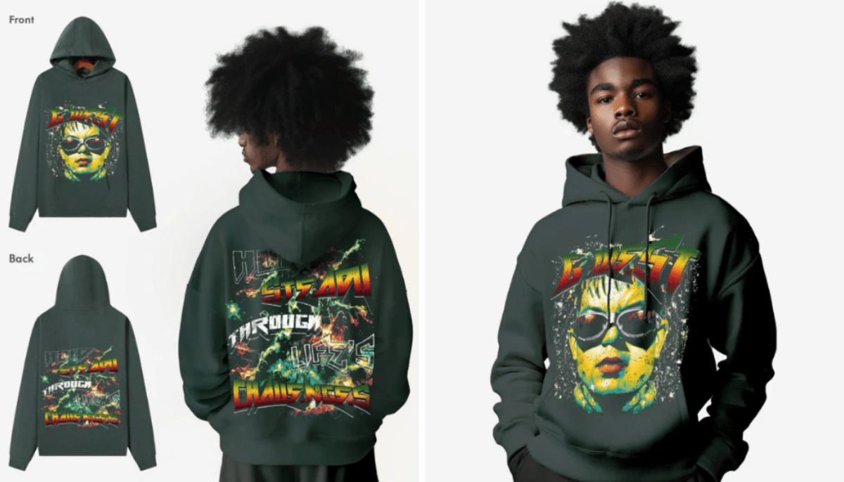 Green Hoodie for Streetwear Style - G West