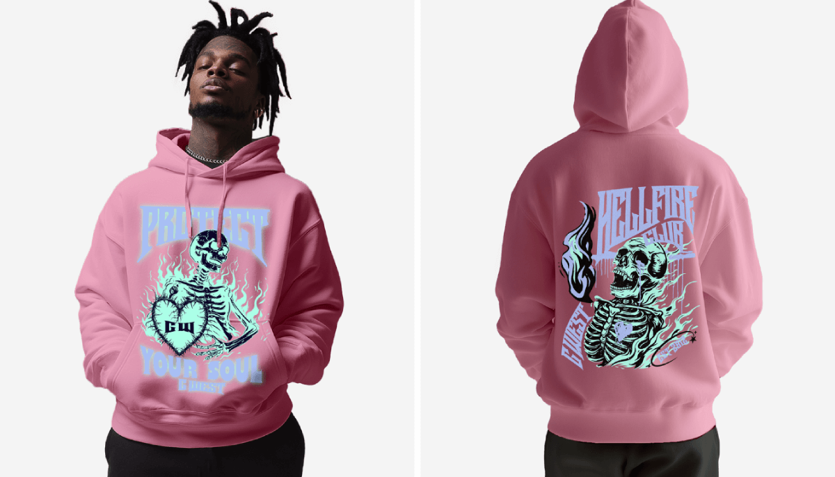 Pink Essentials Hoodie for Streetwear - G West