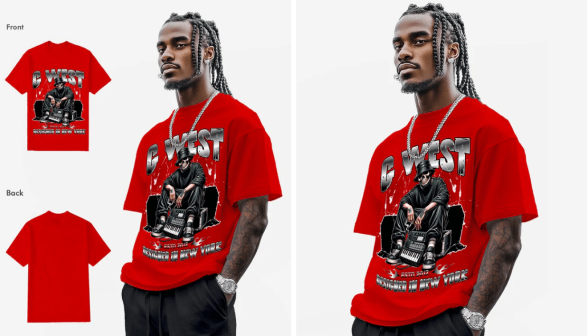 Red Graphic Tee: Elevate Street Style - G West