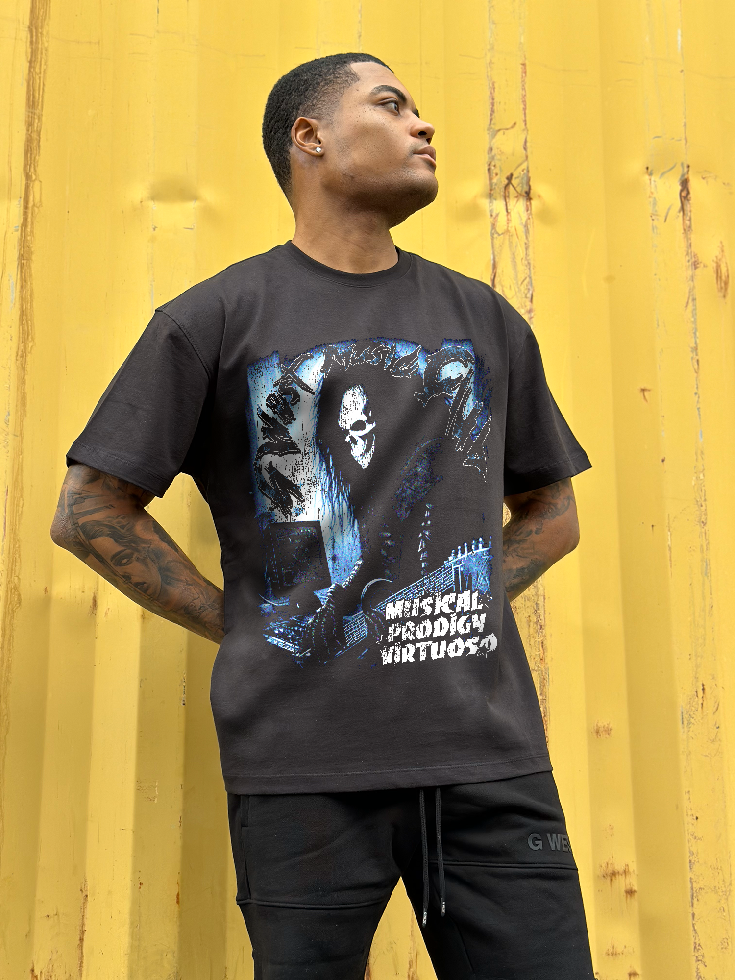 G West Musical Prodigy Virtuoso PREMIUM TEE FRONT AND BACK PRINT