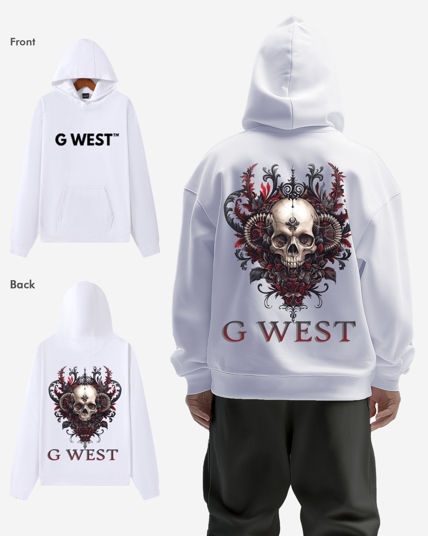 G West Afflicted Times Oversize HOODIE - G West