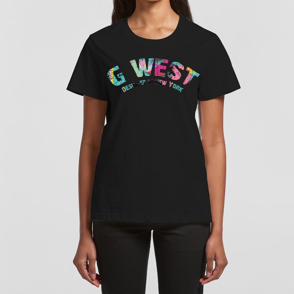 G West Arch Logo Basic T Shirt - DTWASBST9064 - G West