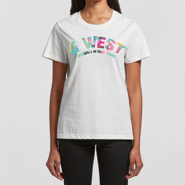 G West Arch Logo Basic T Shirt - DTWASBST9064 - G West