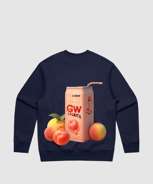 G West Atlanta Peach Heavy Premium Crewneck - 6 Colors - G West