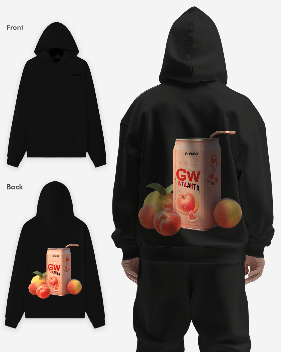 G West Atlanta Peach Heavy Premium Oversize Hoodie - G West