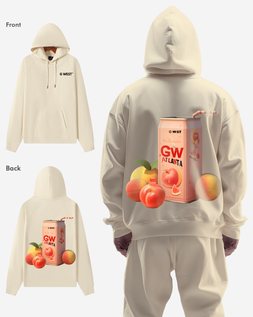 G West Atlanta Peach Heavy Premium Oversize Hoodie - G West