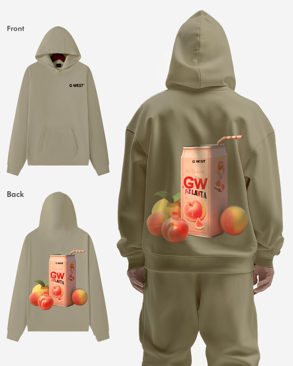 G West Atlanta Peach Heavy Premium Oversize Hoodie - G West