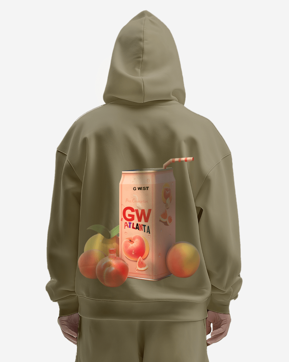 G West Atlanta Peach Heavy Premium Oversize Hoodie - G West