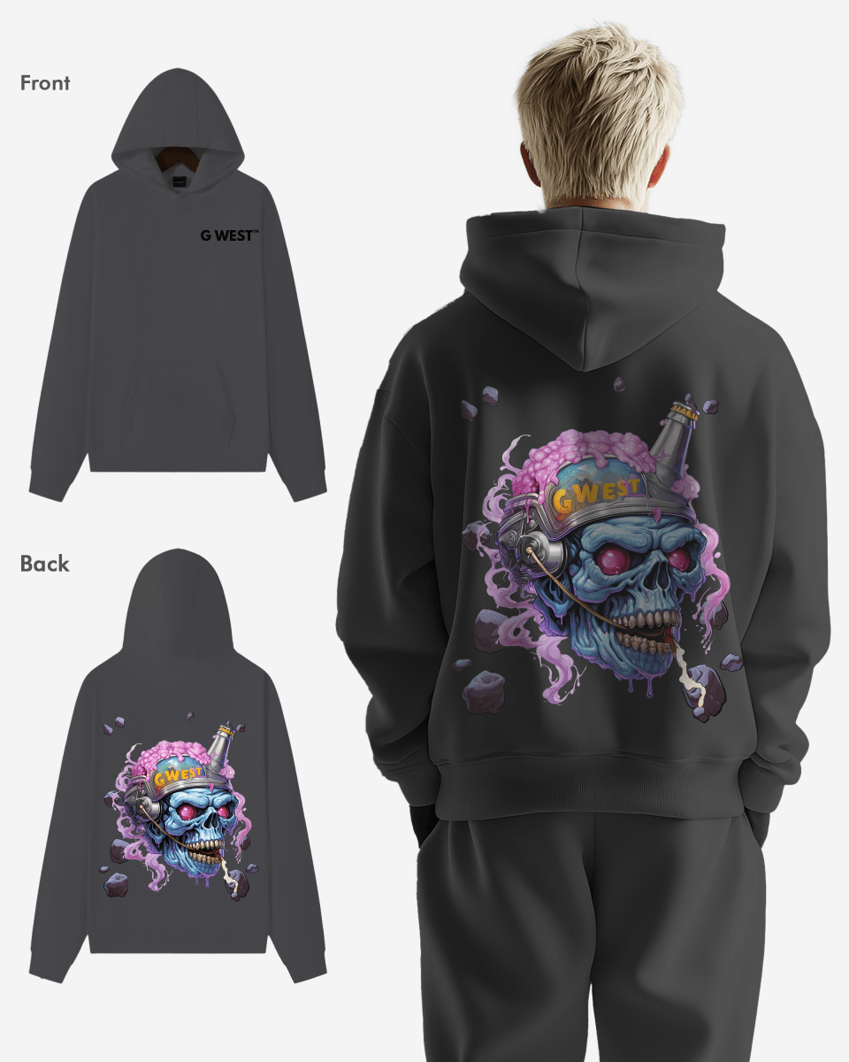 G West Beer Helmet Zombie Heavy Premium Hoodie - G West