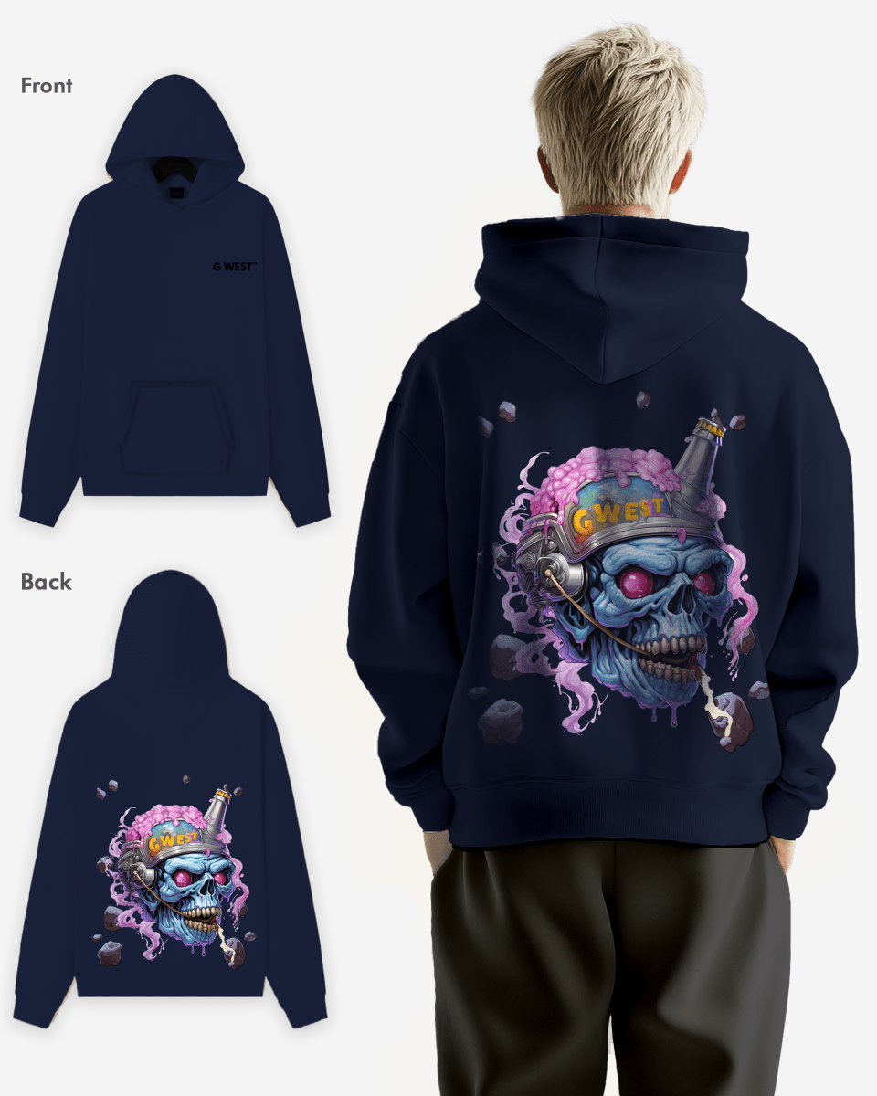 G West Beer Helmet Zombie Heavy Premium Hoodie - G West