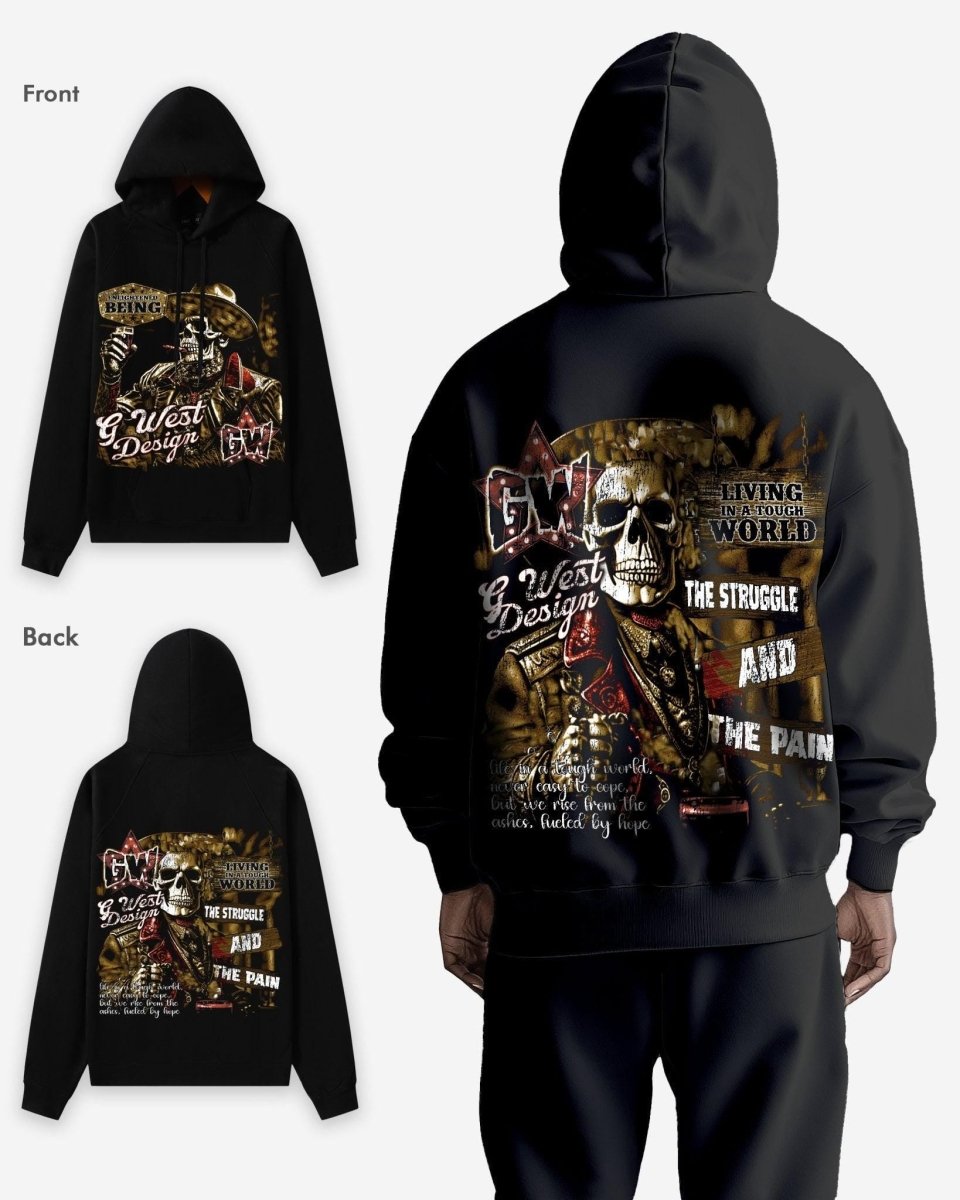 G West Being Enlightened Double Hit Oversized Hoodie - G West