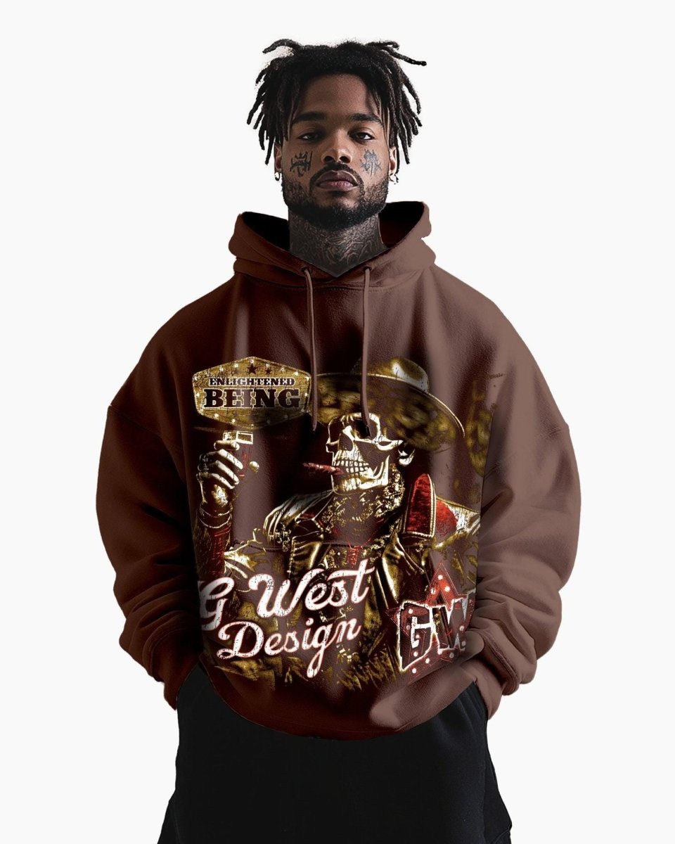 G West Being Enlightened Double Hit Oversized Hoodie - G West