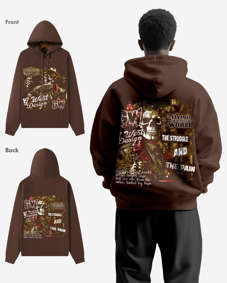 G West Being Enlightened Double Hit Oversized Hoodie - G West