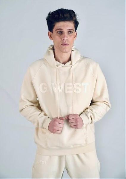 G WEST BIG CHEST LOGO MENS HOODIE : GWLFHD6000 -8 Colors - G West