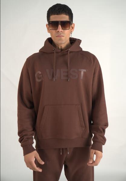 G West Big Chest Logo Mens Hoodie : Gwlfhd6000 - 8 Colors - G West