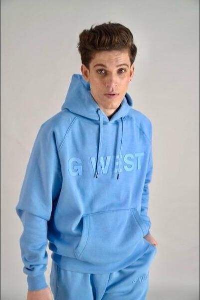 G West Big Chest Logo Mens Hoodie : Gwlfhd6000 - 8 Colors - G West