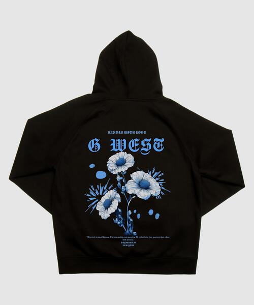G WEST BLUE GARDEN HOODIE MENS STYLE : GWHLHD5037 - 3 COLORS - G West