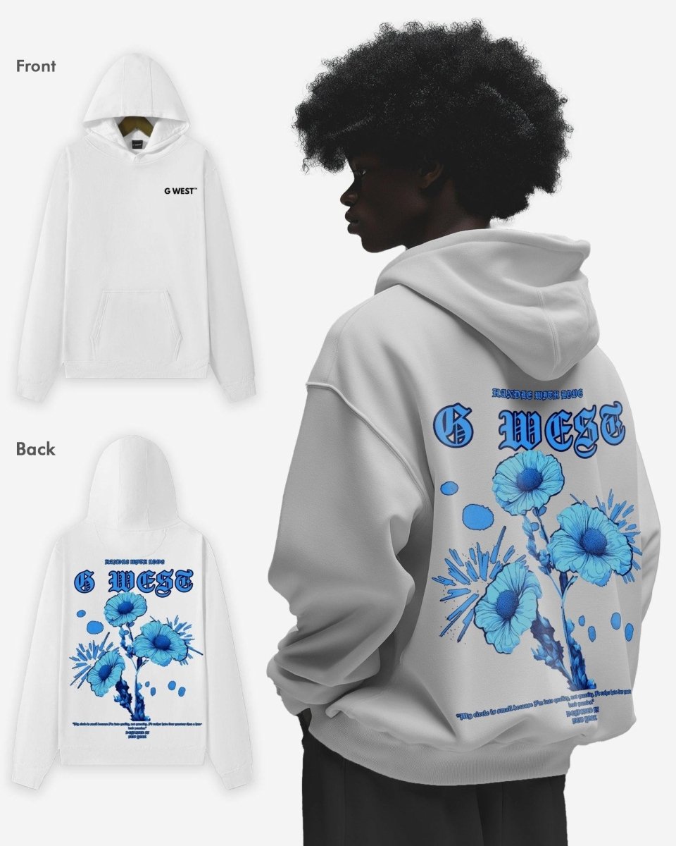 G West Blue Garden Oversize Hoodie - G West