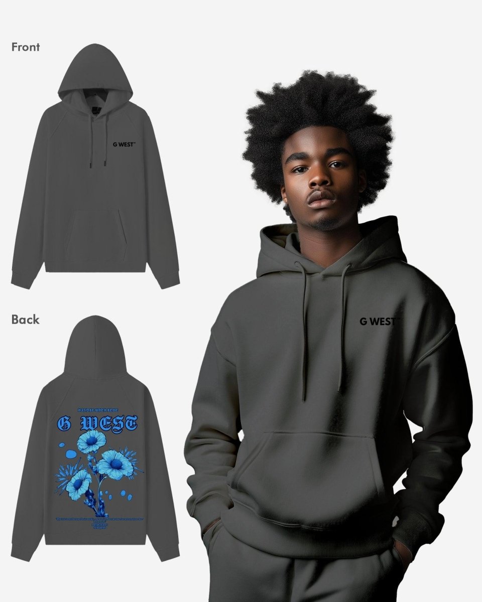 G West Blue Garden Oversize Hoodie - G West