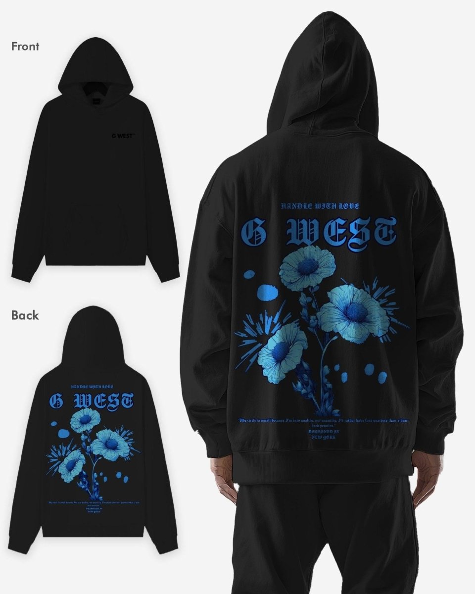 G West Blue Garden Oversize Hoodie - G West