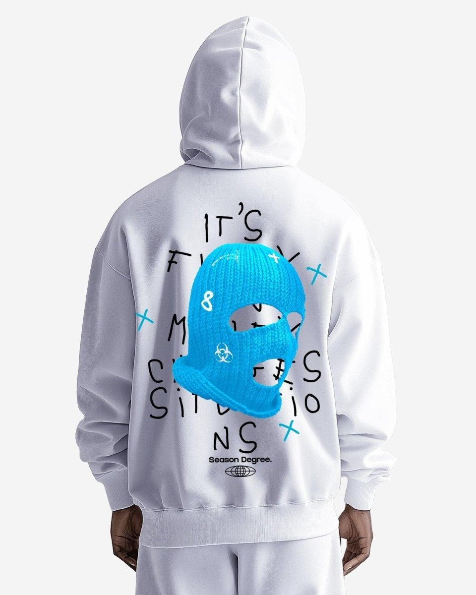 G West Blue Ski Mask Oversized Hoodie - G West