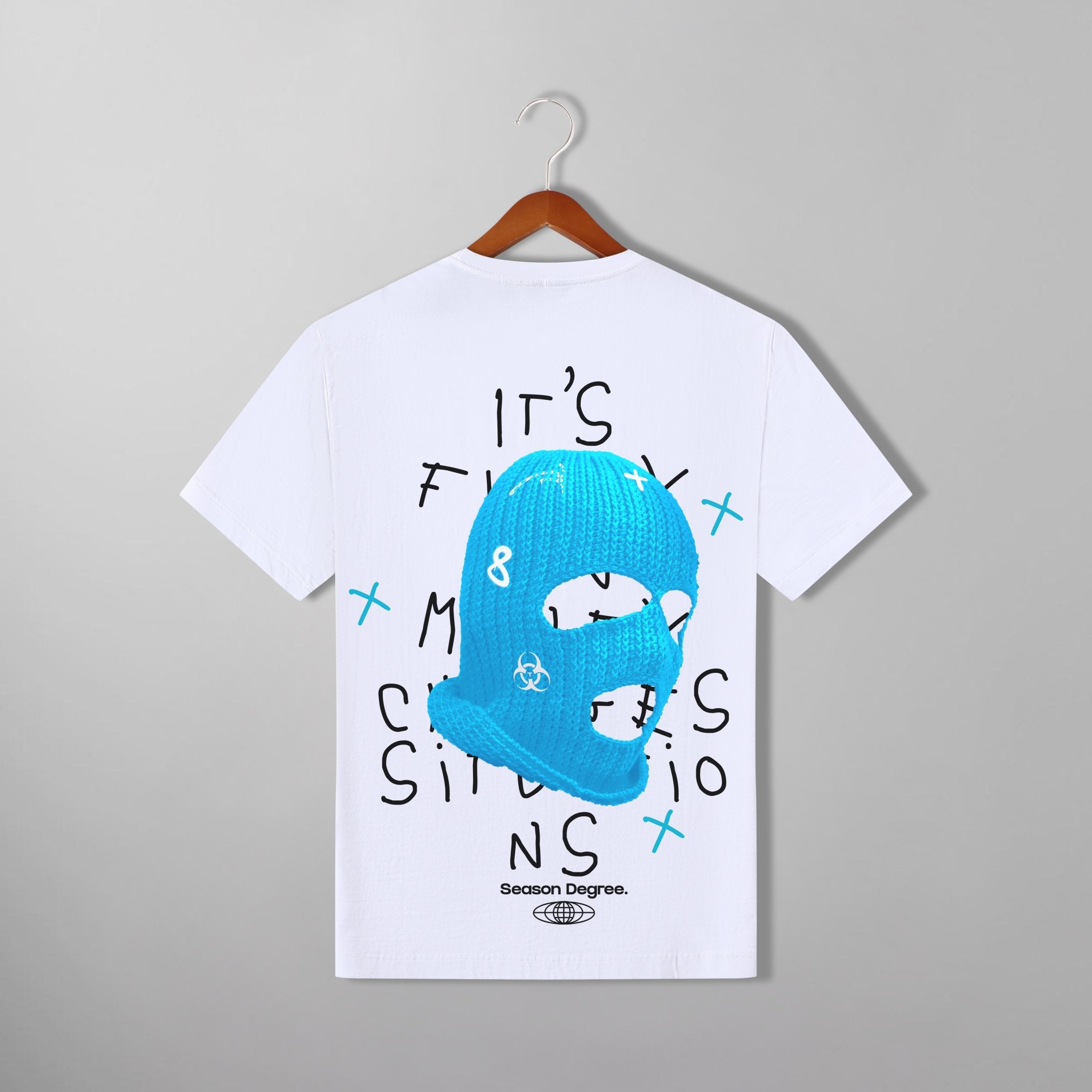 G West Blue Ski Mask Tee - G West