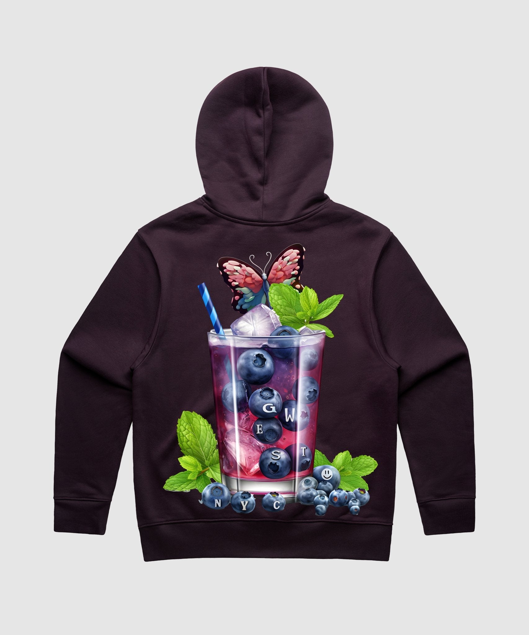 G WEST BLUEBERRY MOHITO HEAVY PREMIUM HOODIE - G West