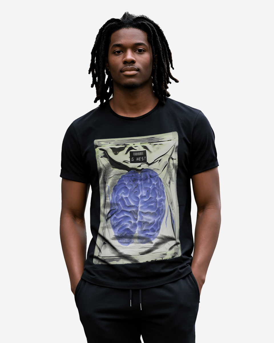 G West Brain Bag Black Tee - G West