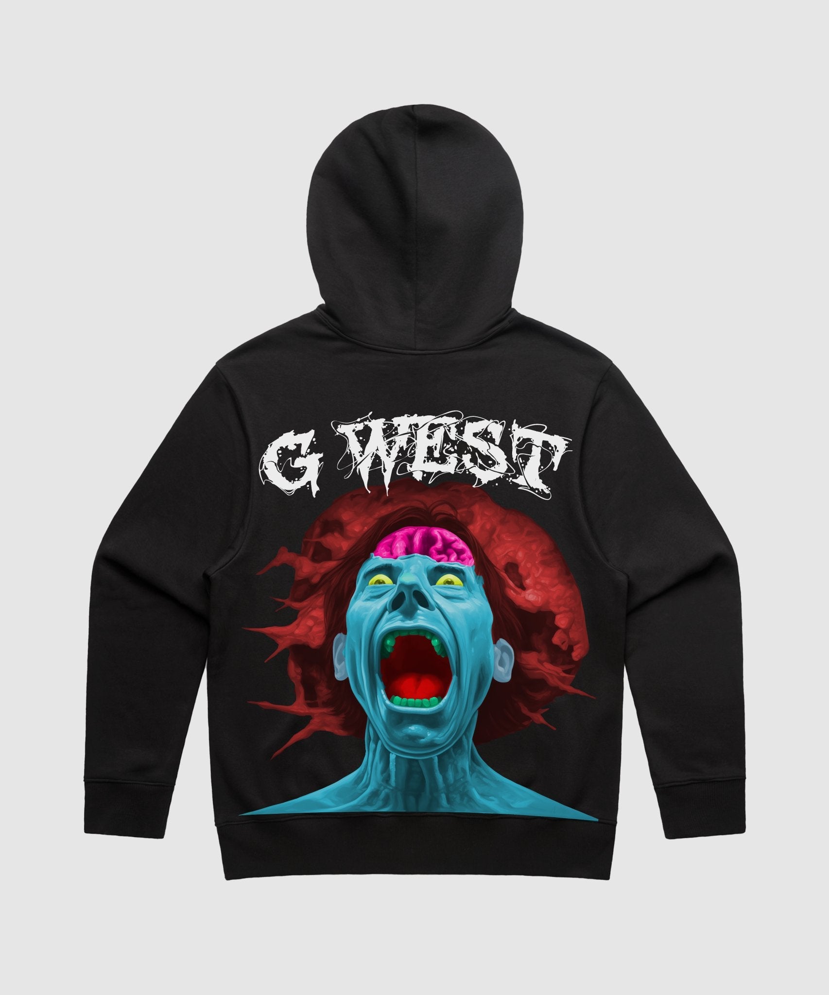 G WEST BRAIN EXPLOSION HEAVY PREMIUM HOODIE - 6 COLORS - G West