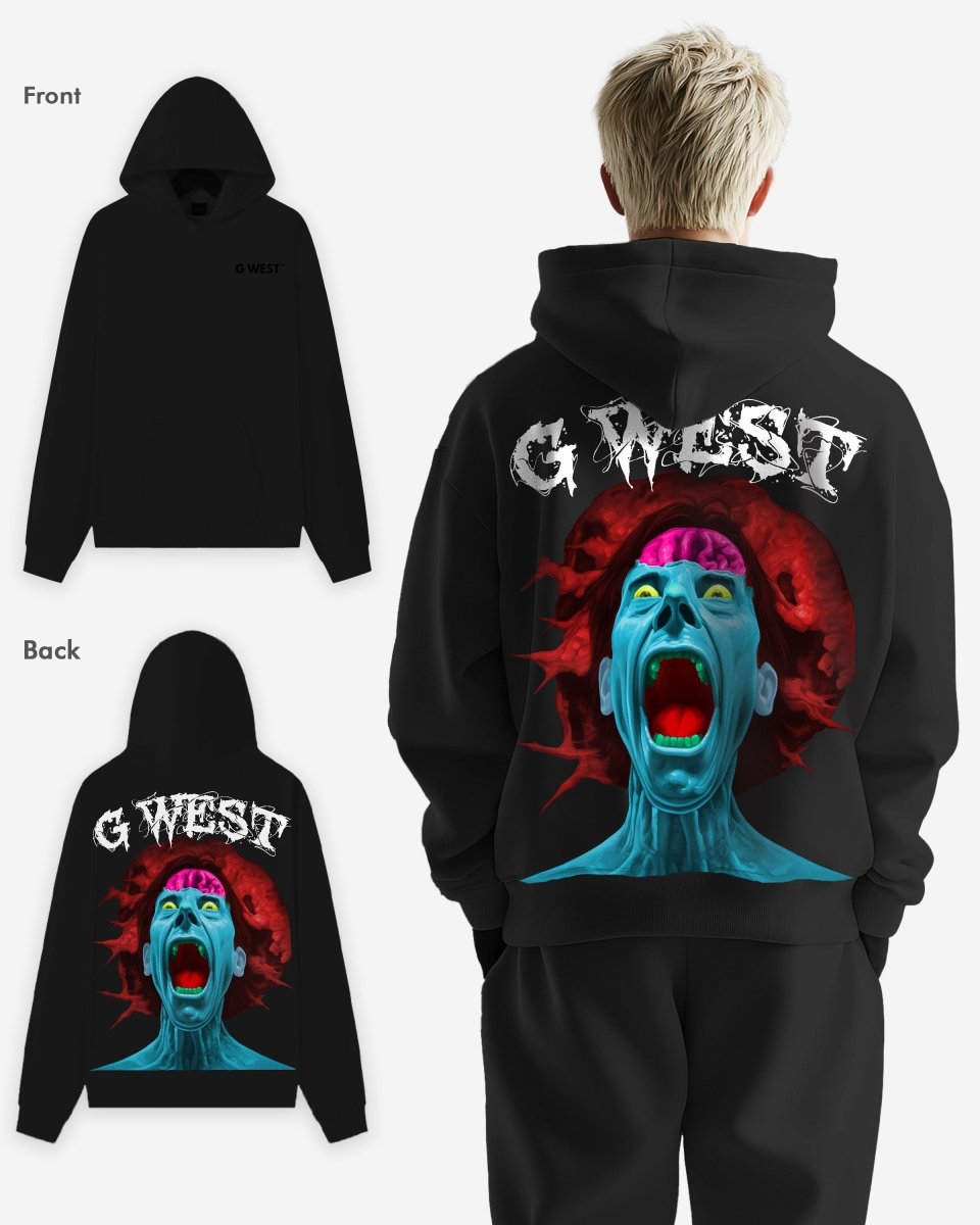 G West Brain Explosion Heavy Premium Oversized Hoodie - G West