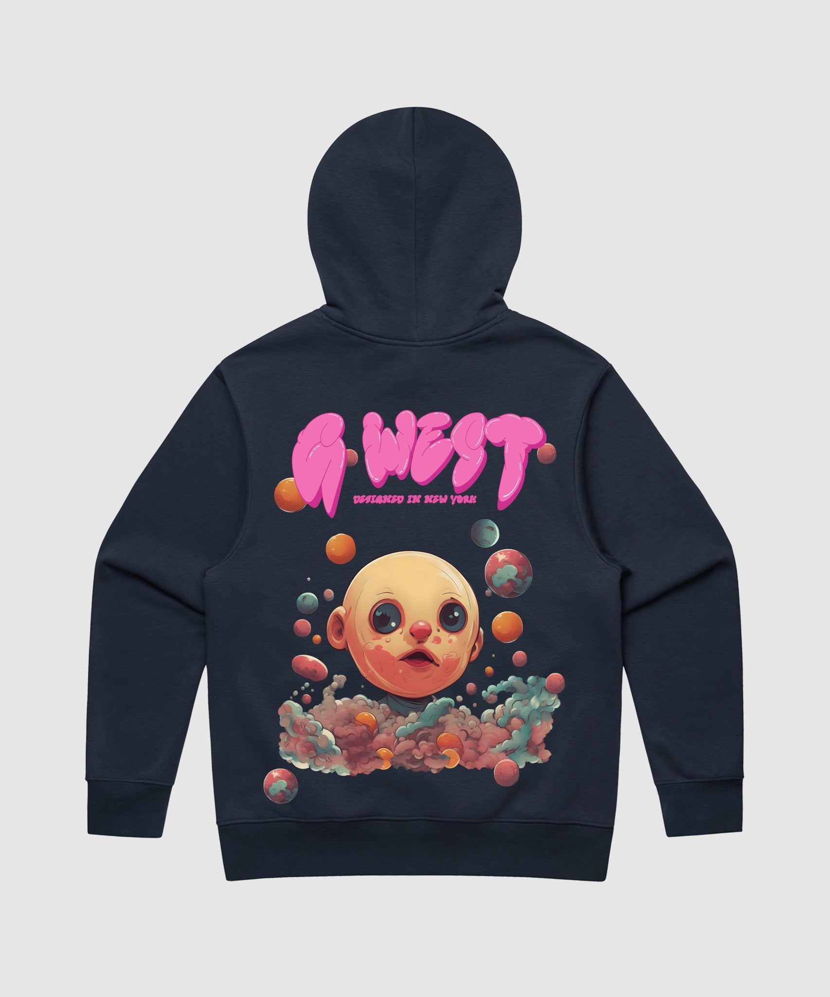 G WEST BUBBLE GUM BABY HEAVY PREMIUM HOODIE - 6 COLORS - G West