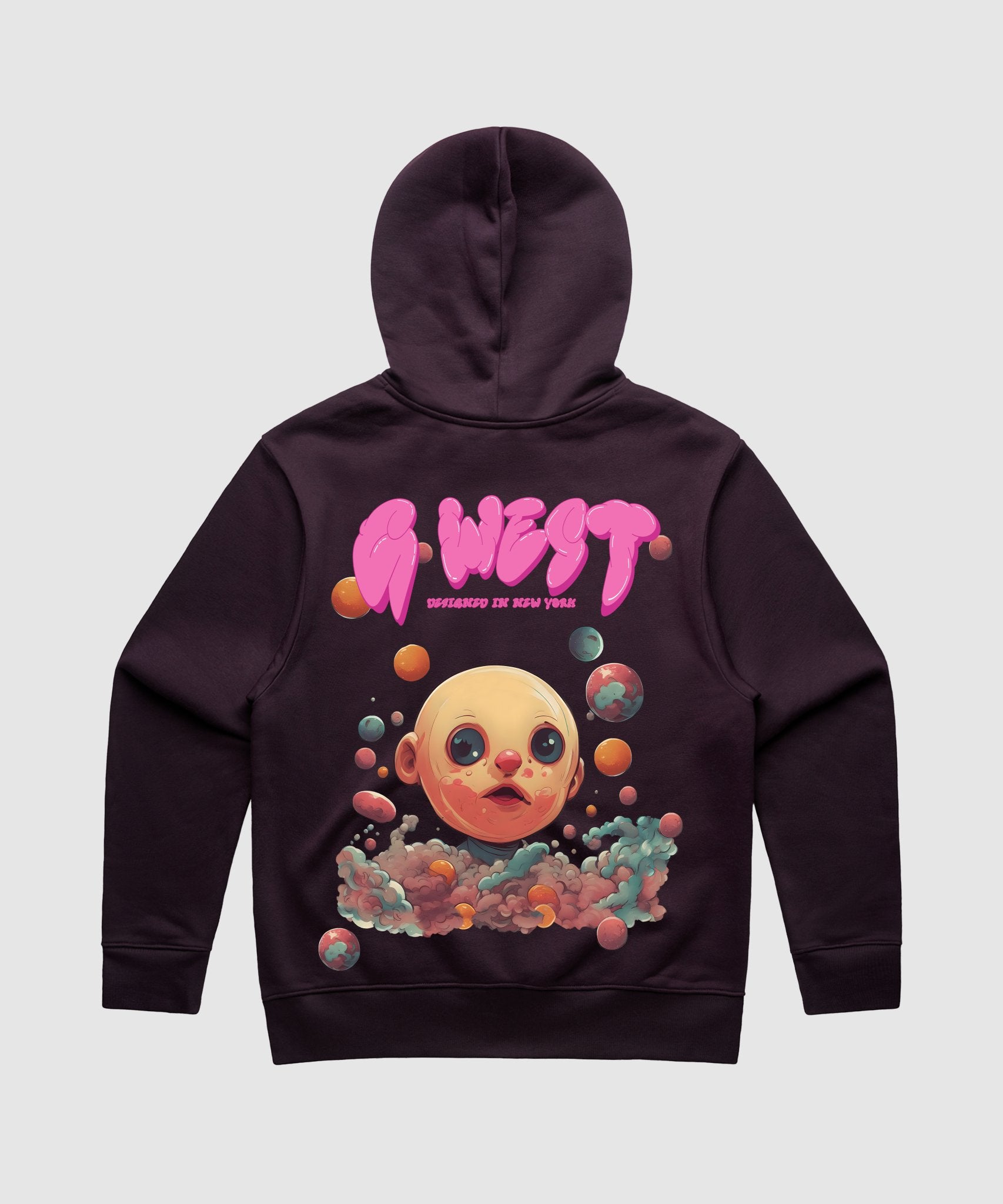 G WEST BUBBLE GUM BABY HEAVY PREMIUM HOODIE - 6 COLORS - G West