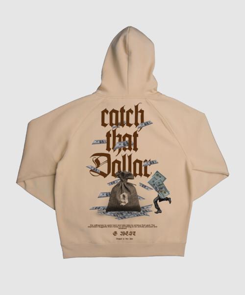 G WEST CATCH THE DOLLAR HOODIE MENS STYLE : GWHLHD9016 - 2 COLORS - G West