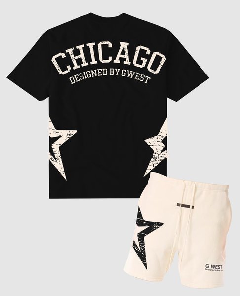 G West Chicago Arch Logo Tee GWDTFL9054 - 2 COLORS - G West