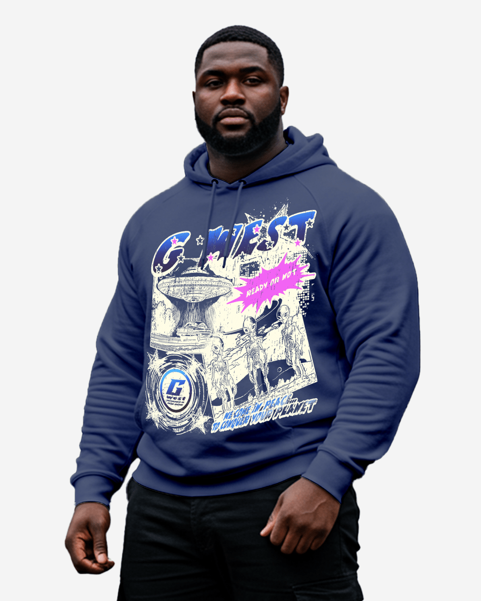 G West Cosmic Sky Ride Double Hit Hoodie Big and Tall - G West