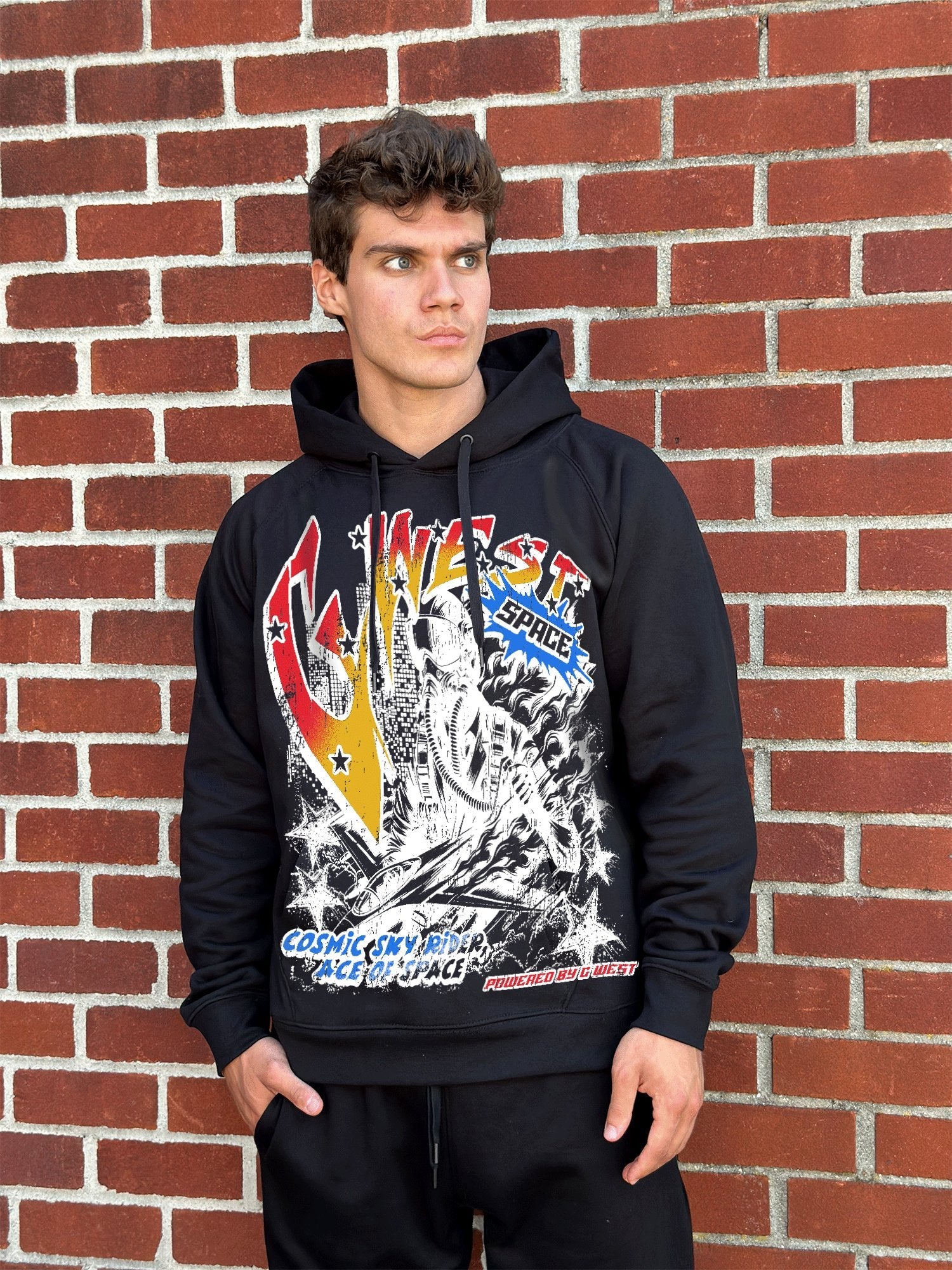 G West Cosmic Sky Ride Double Hit Hoodie - G West