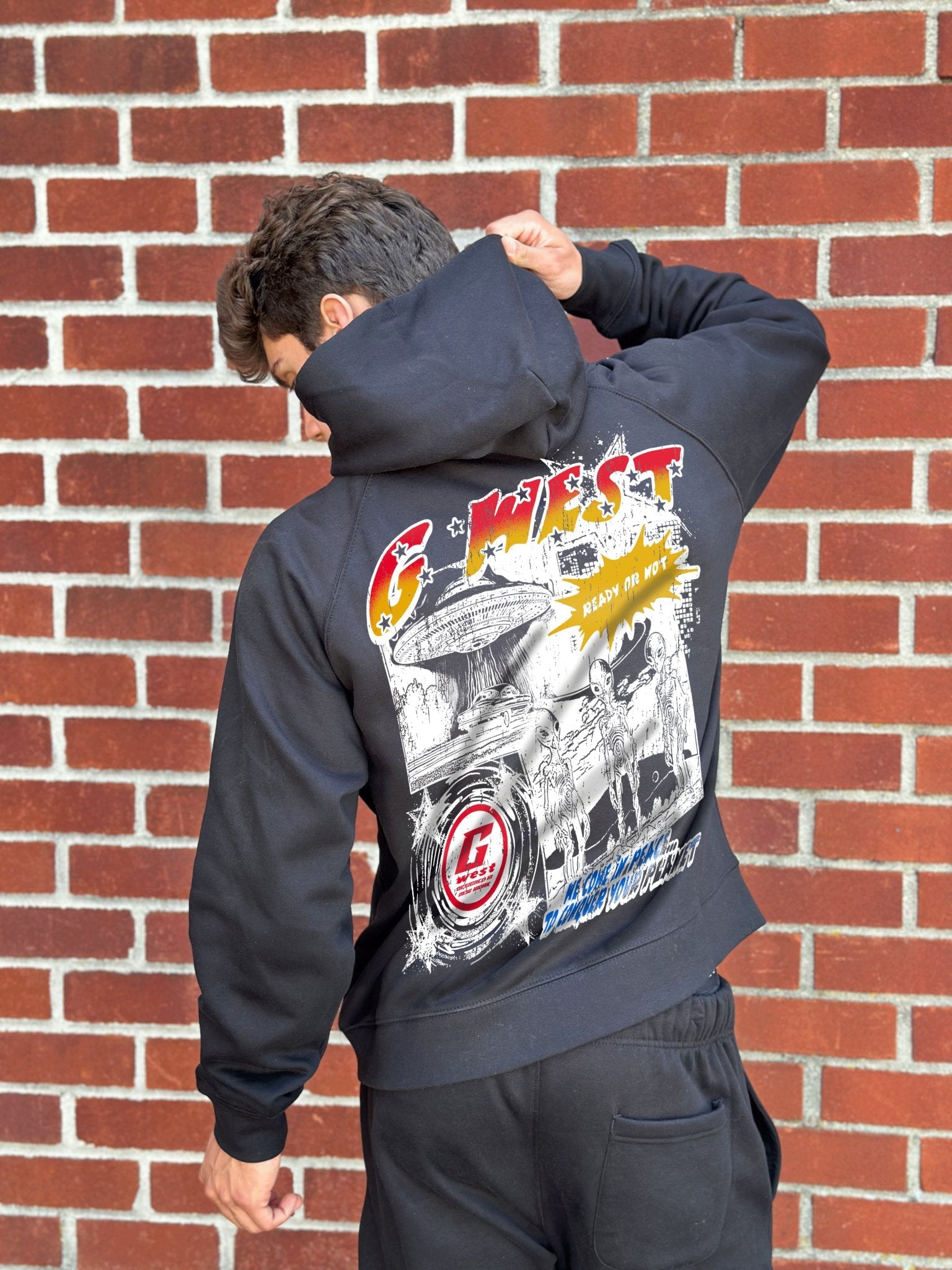 G West Cosmic Sky Ride Double Hit Hoodie - G West