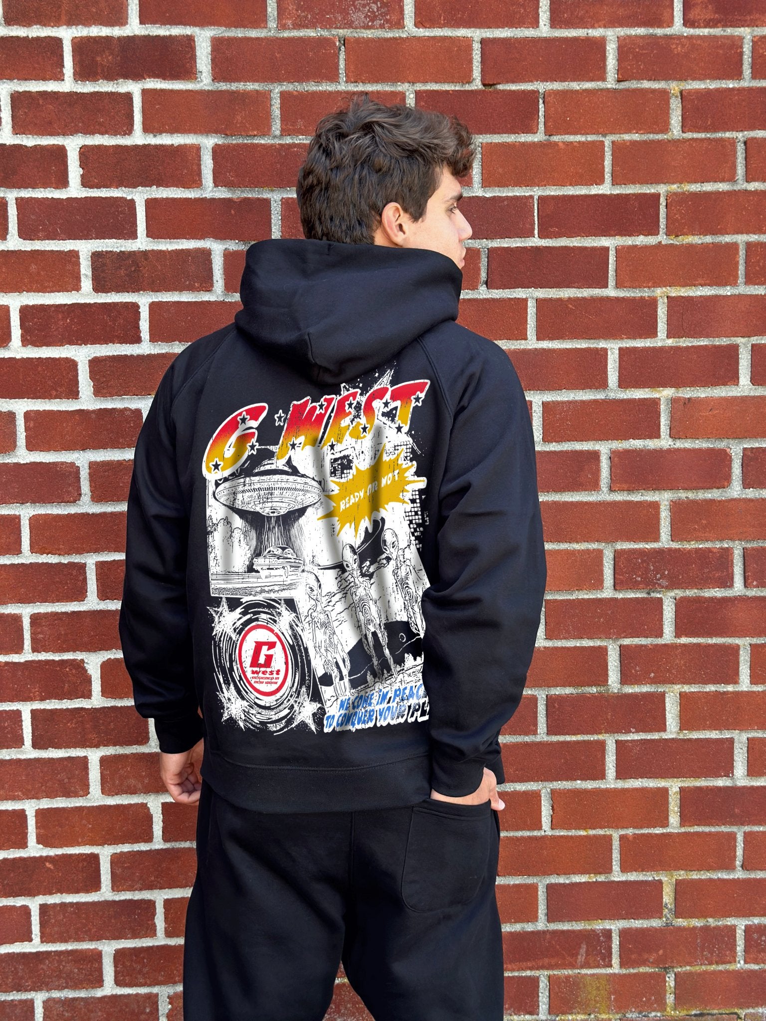 G West Cosmic Sky Ride Double Hit Hoodie - G West