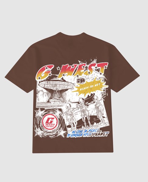 G West Cosmic Sky Ride Double Hit PREMIUM TEE FRONT AND BACK PRINT - G West