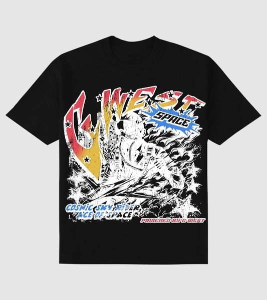 G West Cosmic Sky Ride Double Hit Tee - G West