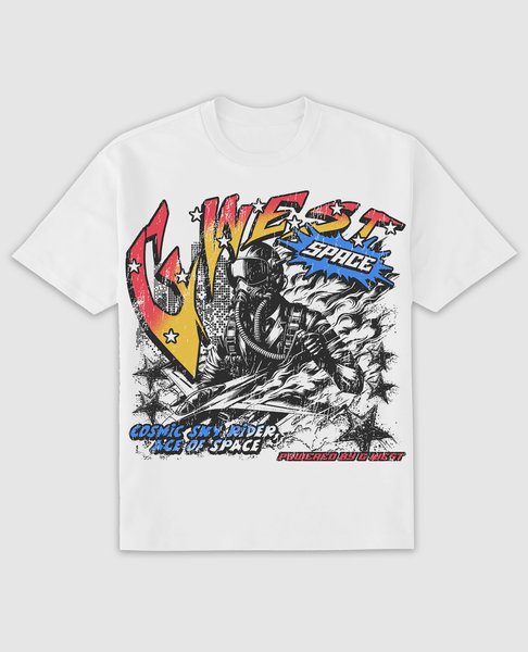 G West Cosmic Sky Ride Double Hit Tee - G West