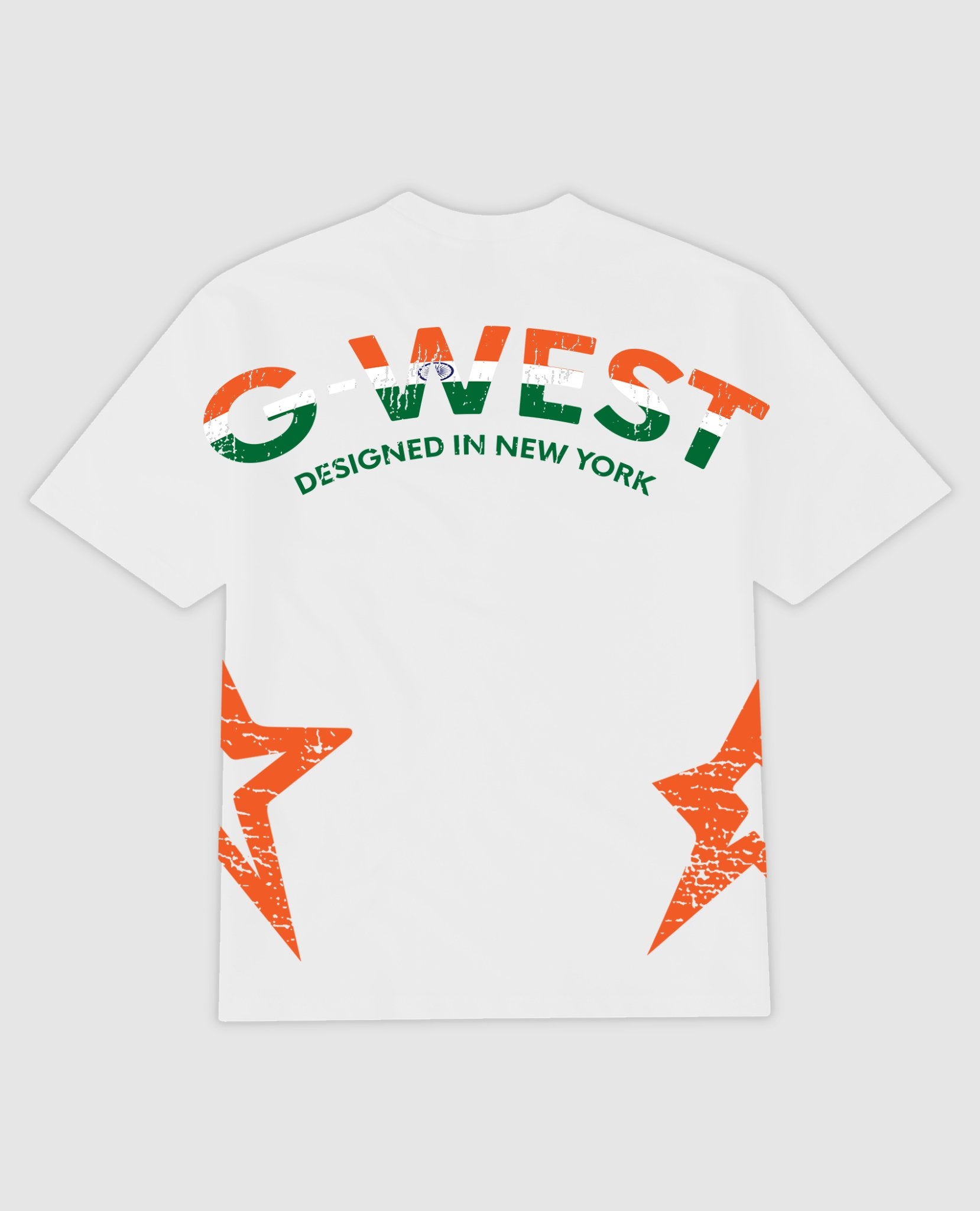 G West Cricket India Arch Logo T-Shirt : GWDTFL2401 - 2 COLORS - G West