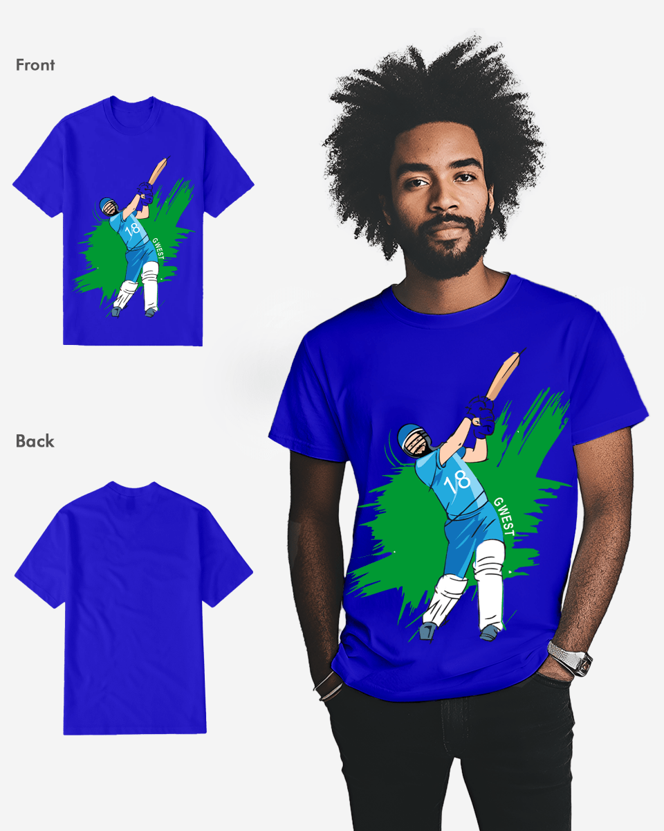 G West Cricket India T-Shirt : Gwdtfl2411 - 3 Colors - G West