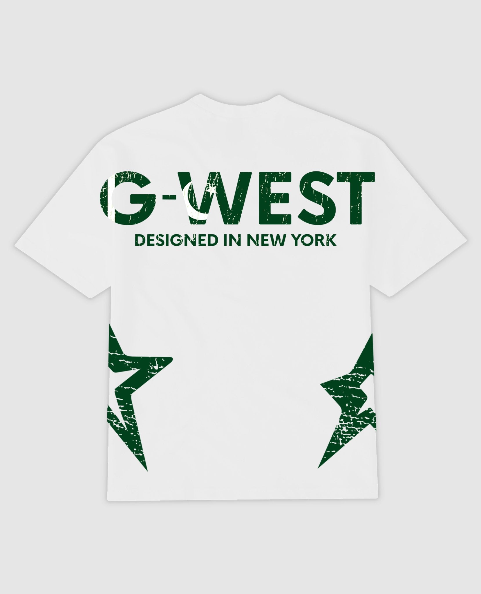 G West Cricket Pakistan Logo White T-Shirt : GWDTFL2404 - 1 COLORS - G West