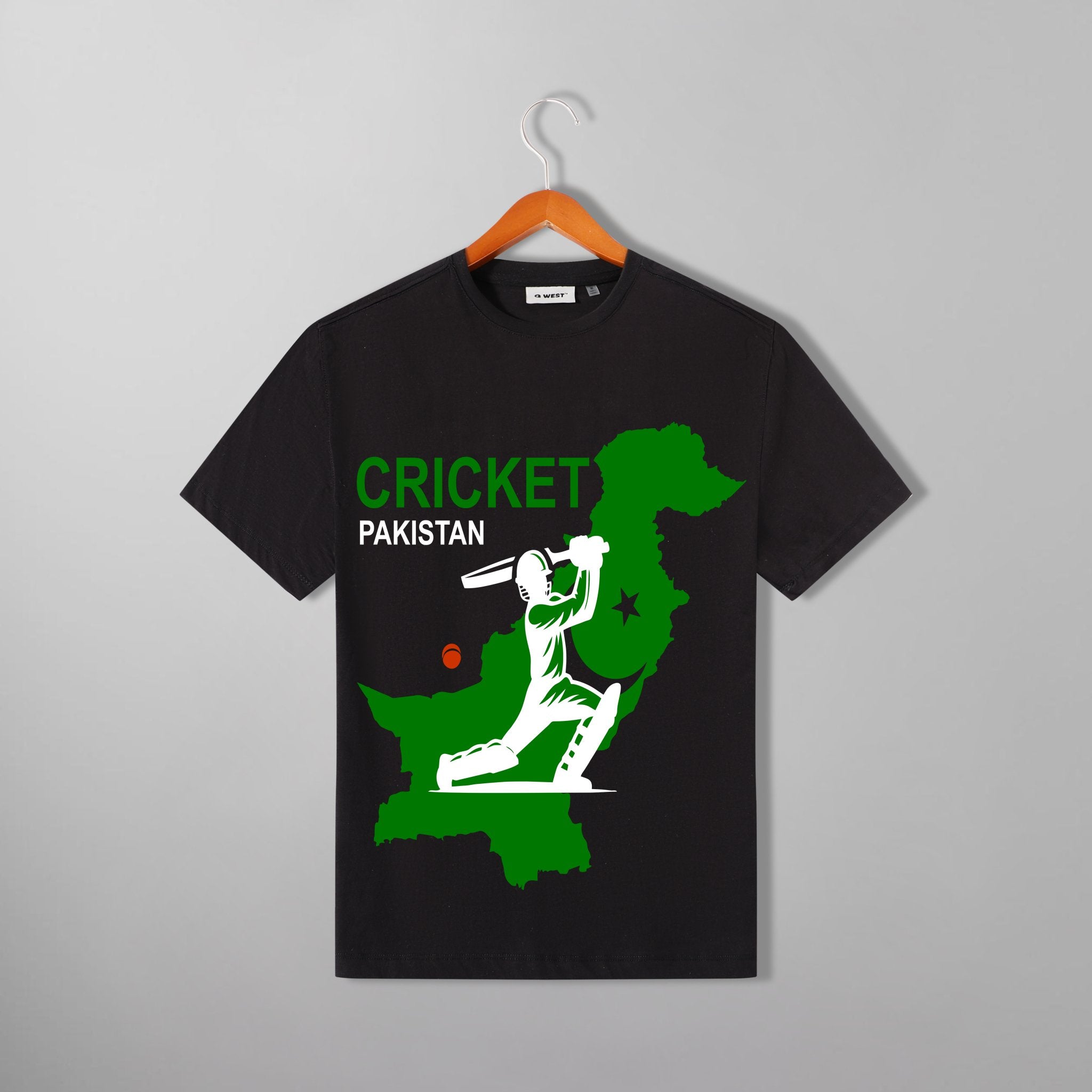 G West Cricket Pakistan T-Shirt : GWDTFL2407 - 2 COLORS - G West