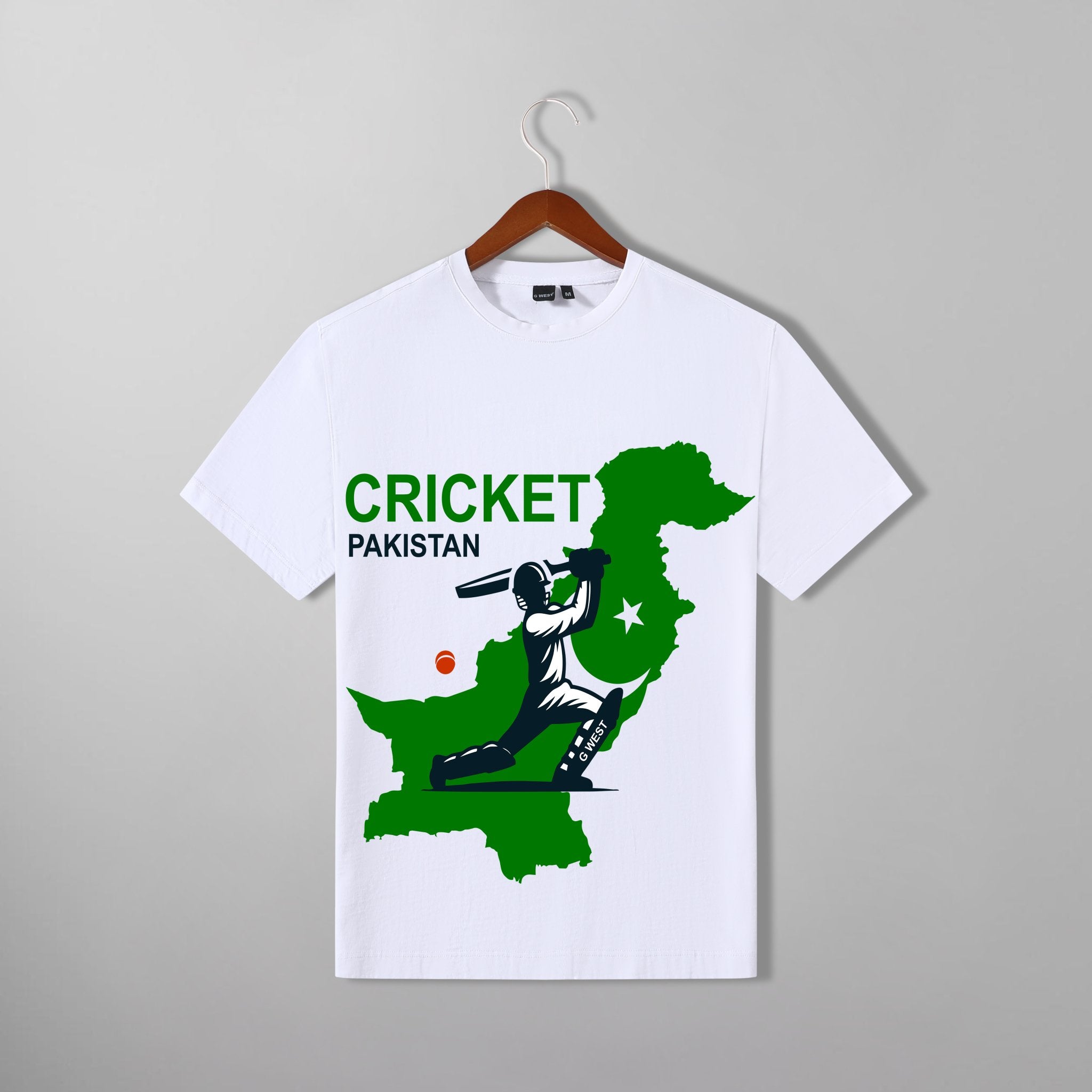 G West Cricket Pakistan T-Shirt : GWDTFL2407 - 2 COLORS - G West