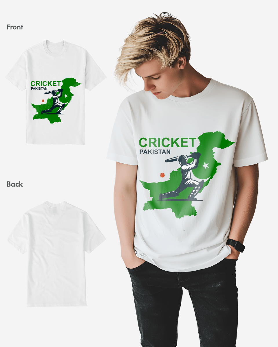 G West Cricket Pakistan T-Shirt : Gwdtfl2407 - 2 Colors - G West