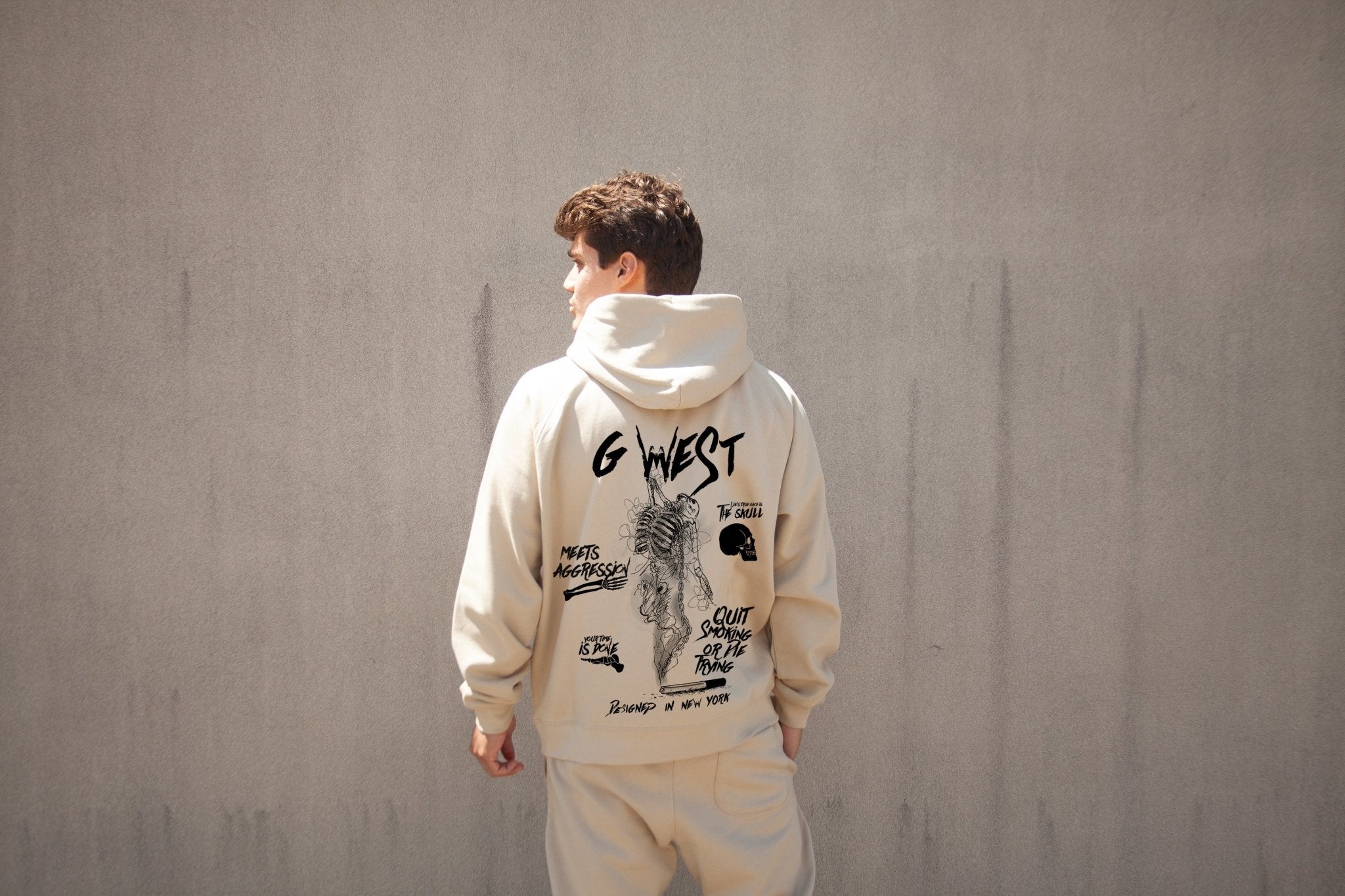 G WEST DANCING SKELETON HEAVY PREMIUM HOODIE - 6 COLORS - G West