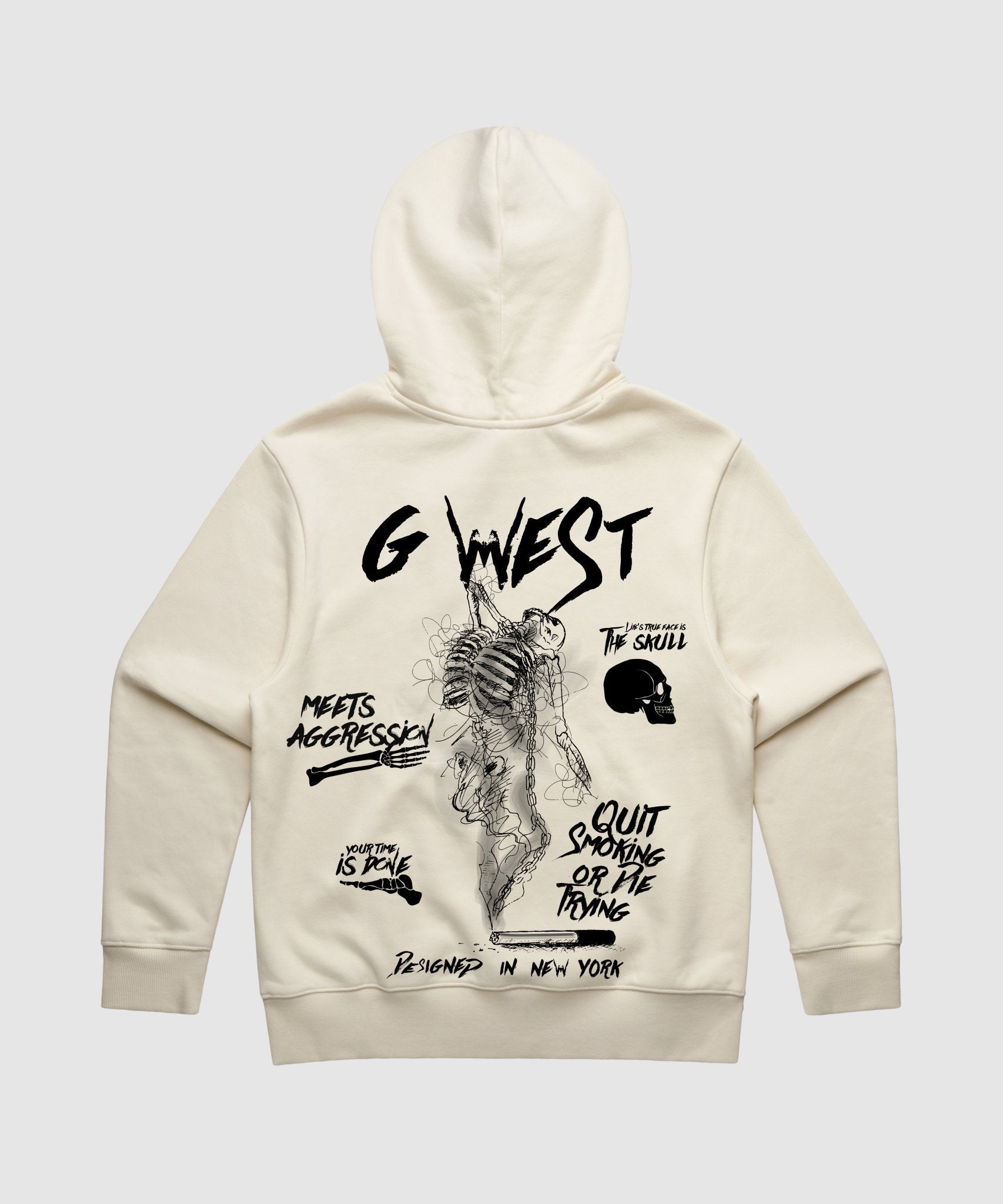 G WEST DANCING SKELETON HEAVY PREMIUM HOODIE - 6 COLORS - G West