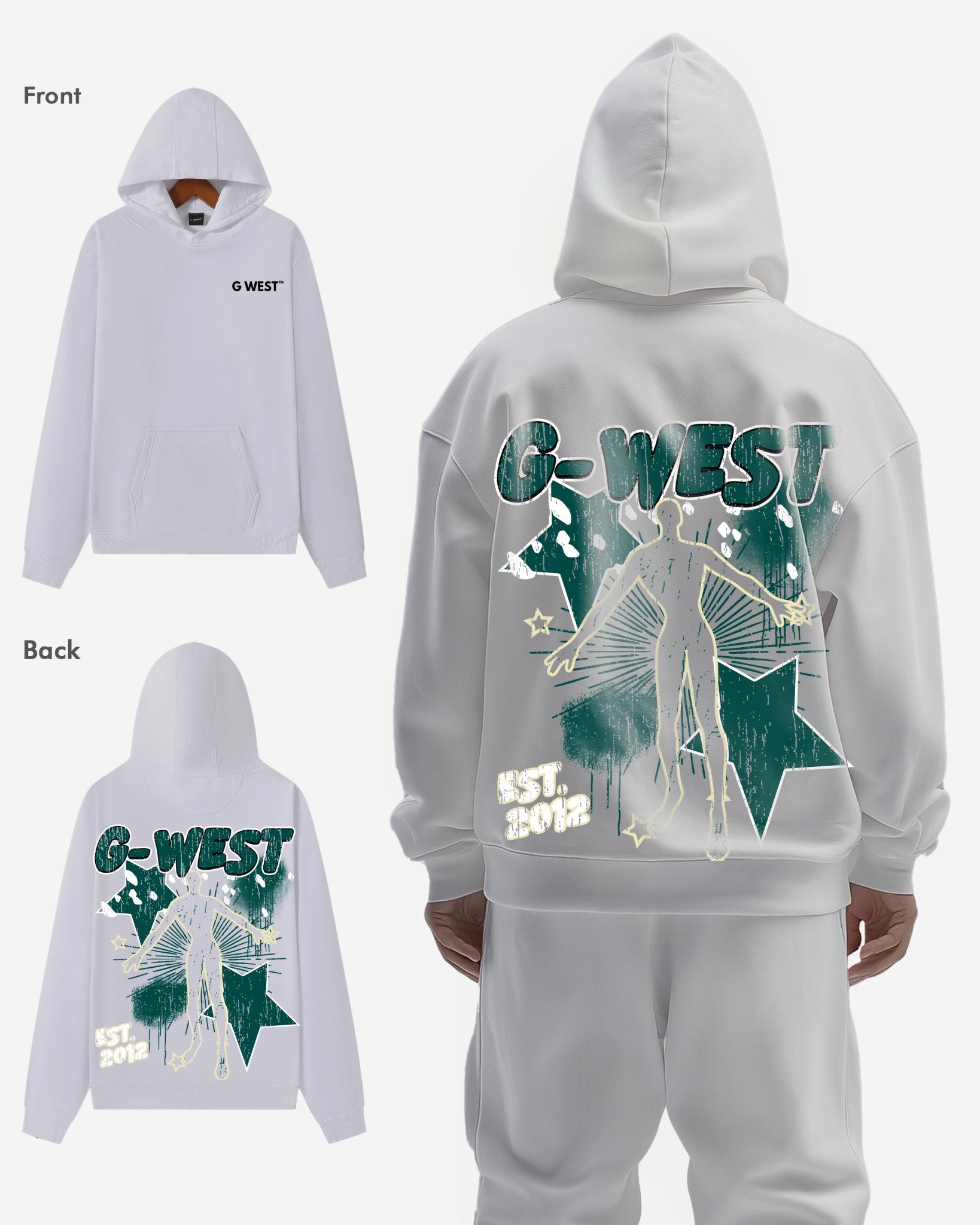 G West Dazzling Dynamo Oversize Hoodie - G West